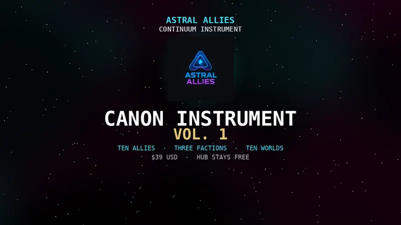 Astral Allies — Canon Instrument Vol. 1 — cover